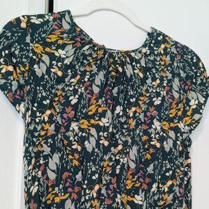 grean floral dress / a new day / has POCKETS